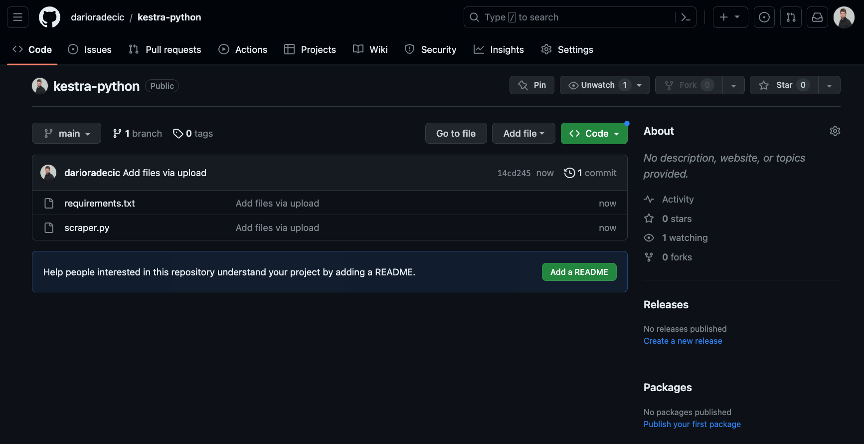 Image 5 - Contents of a GitHub repo