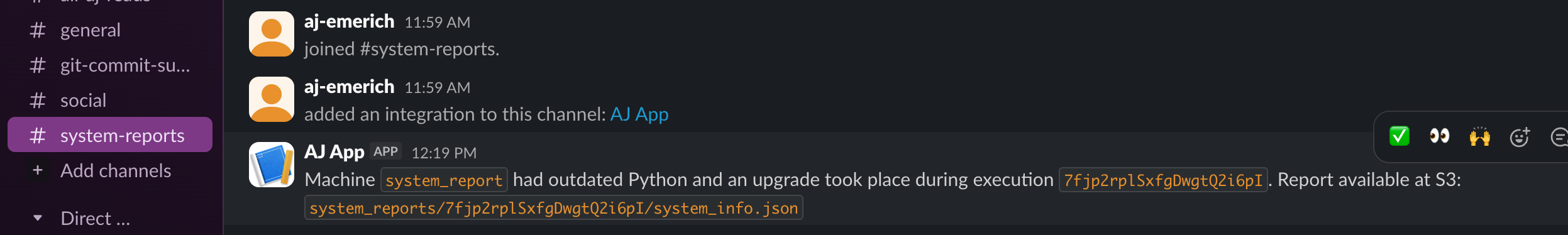 Slack Notification