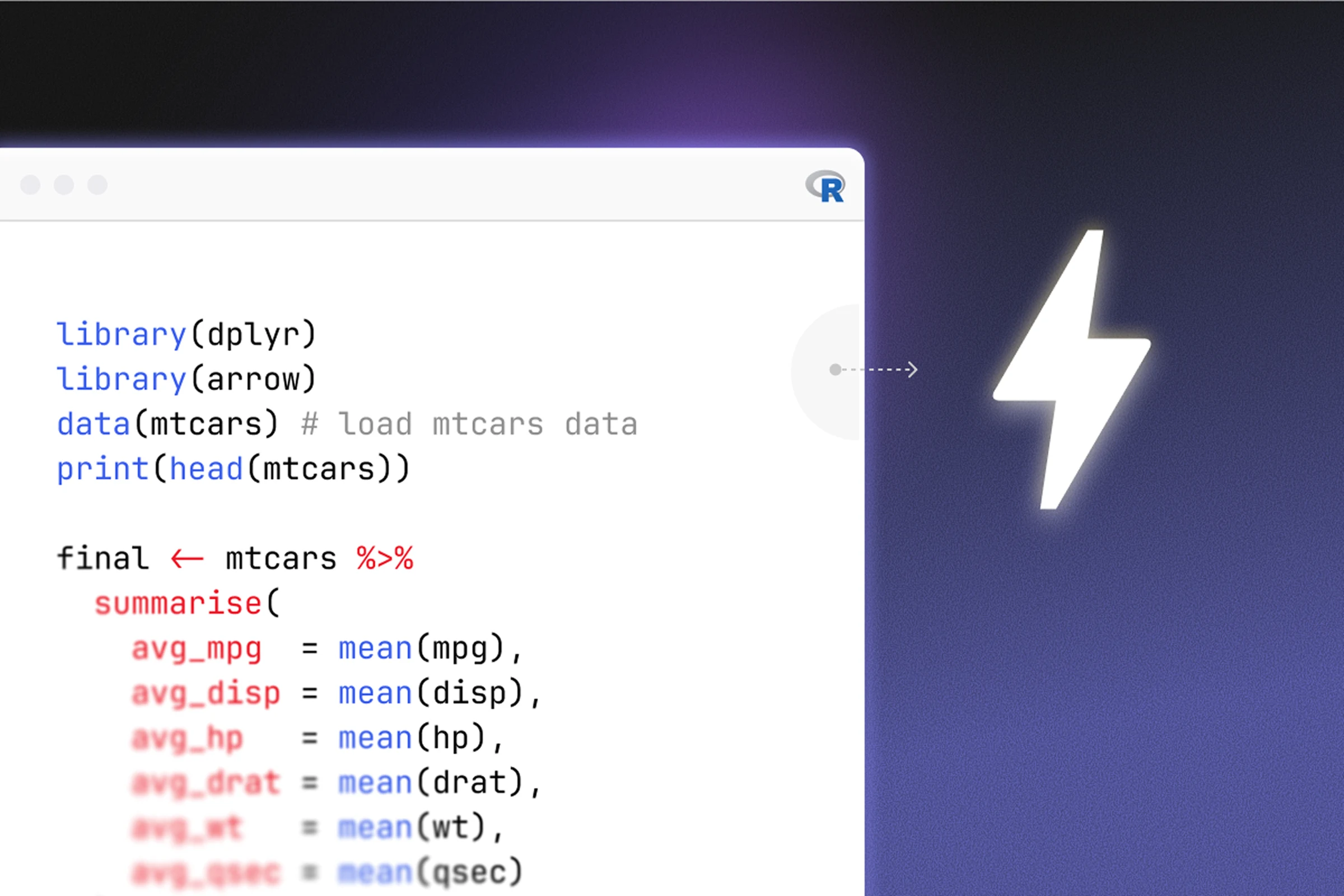 Embedded R Scripts for Simplicity