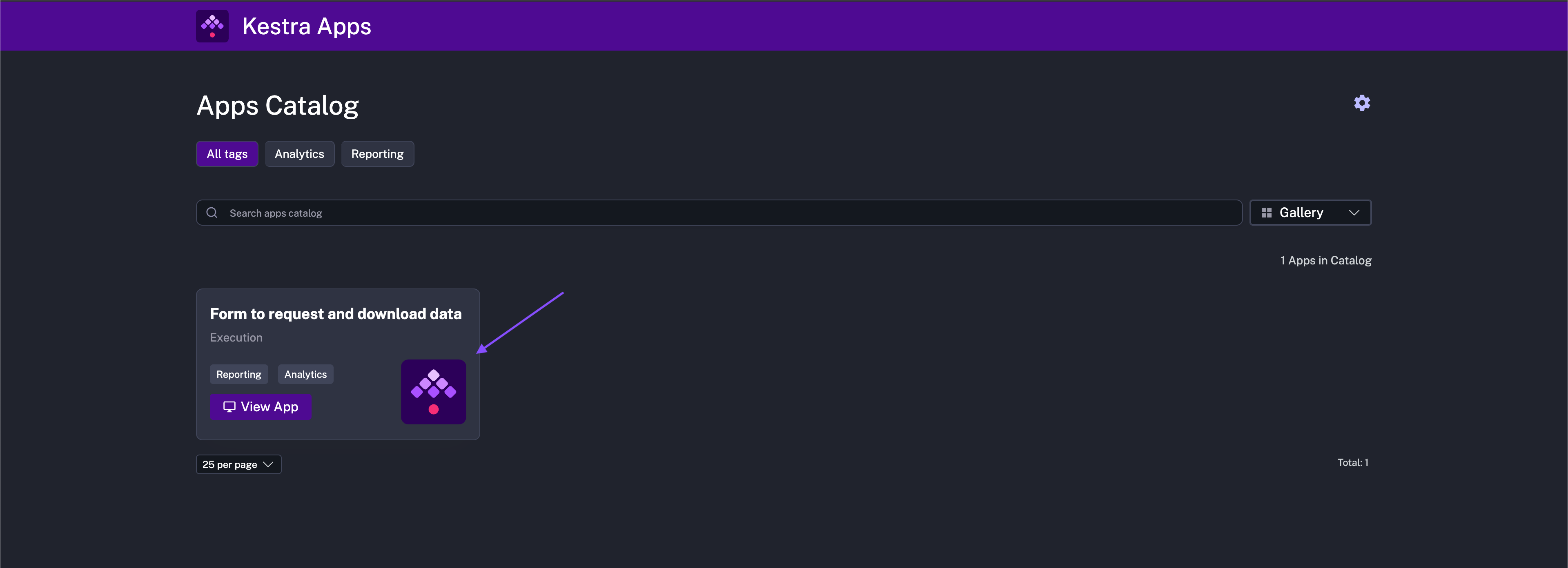 App with thumbnail