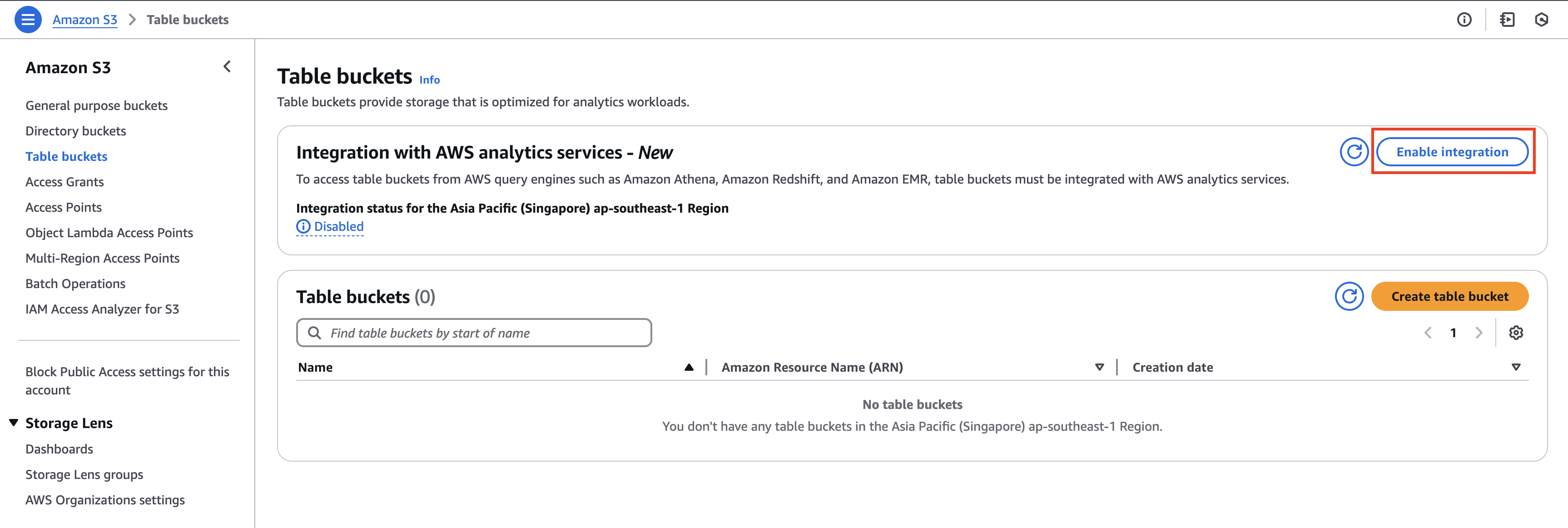 Enable Integration