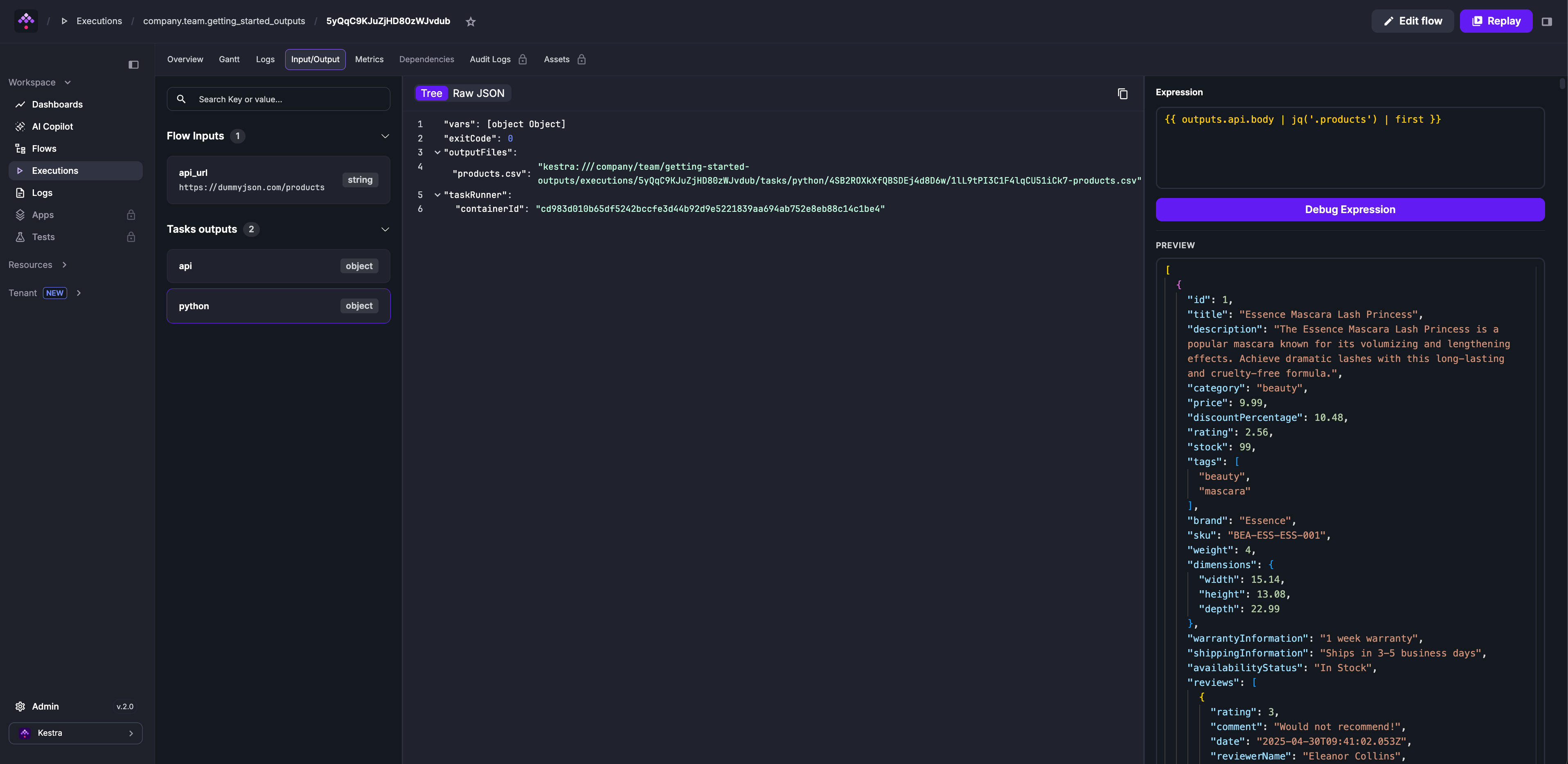 Debug Expression