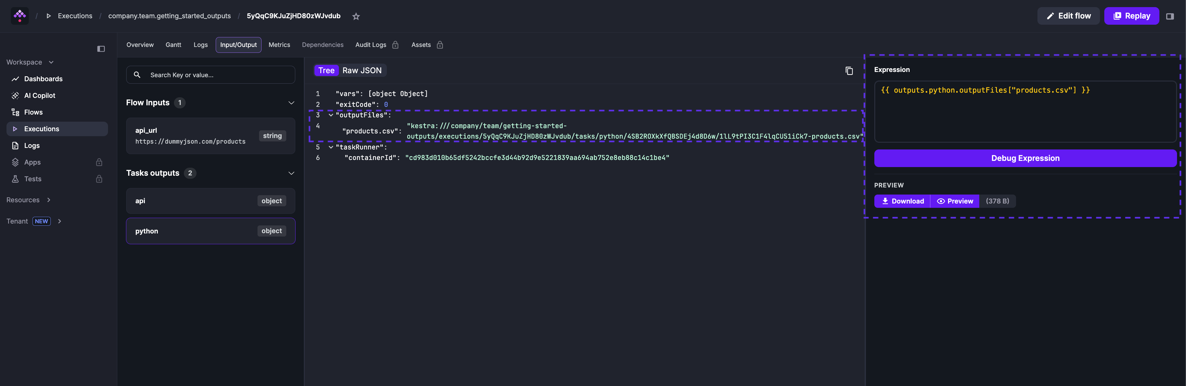 File Outputs