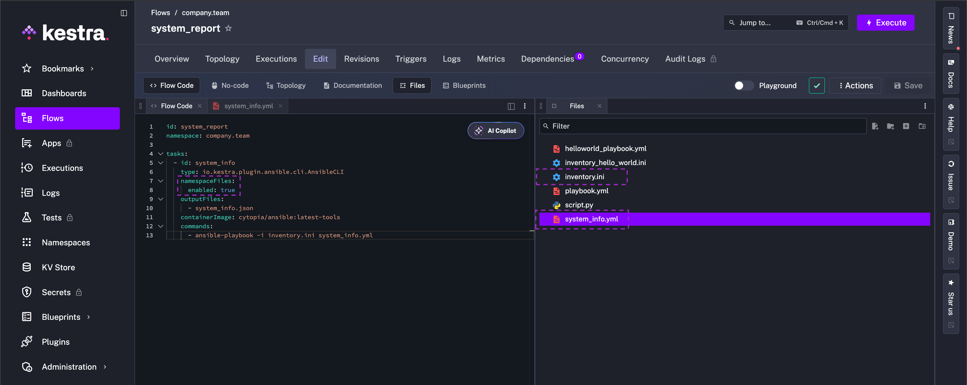 Namespace Files
