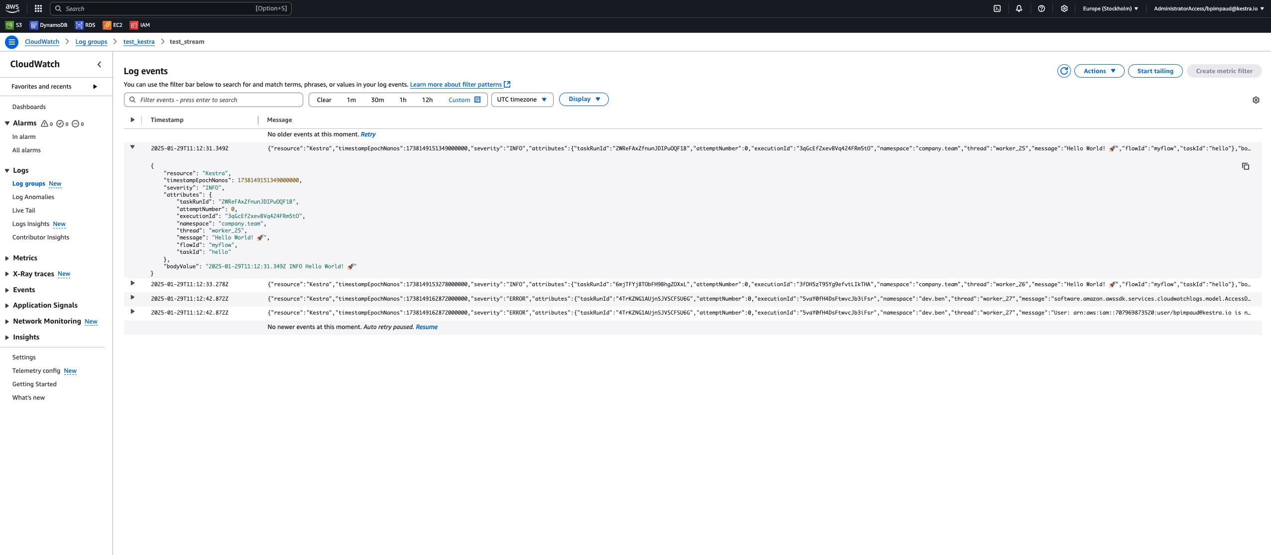 logshipper aws cloudwatch